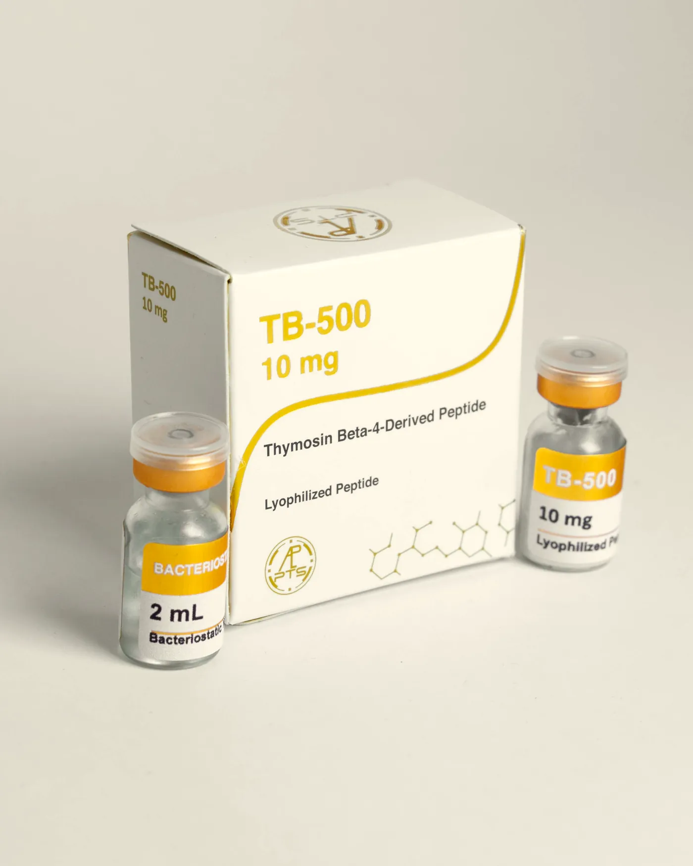 Caja y viales de TB-500 Gold