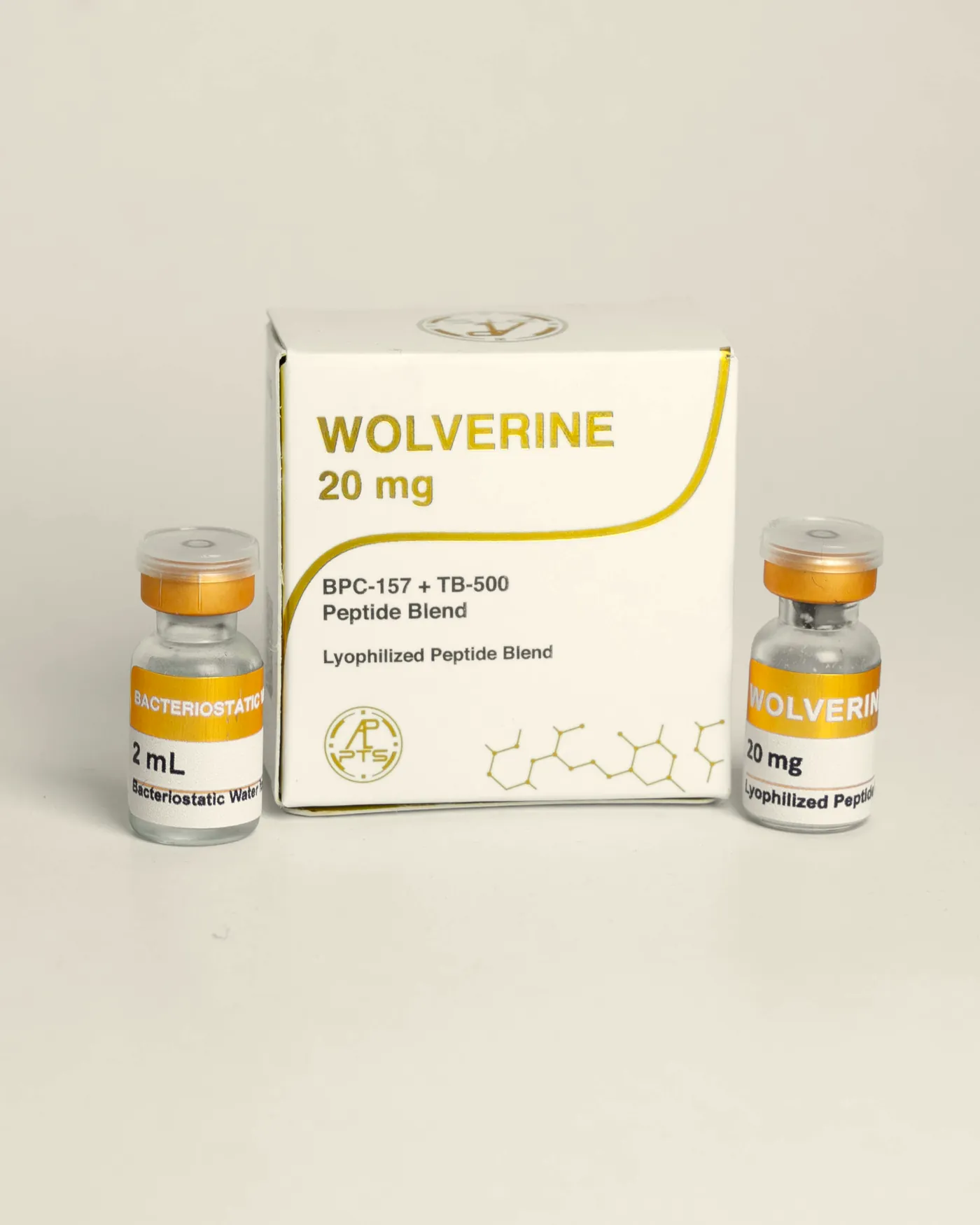 Caja y viales de Wolverine Gold